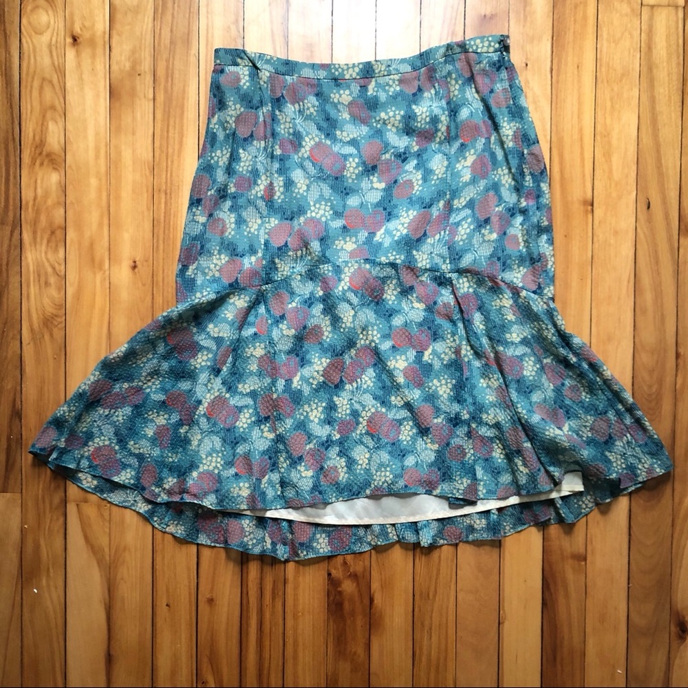 Marc by Marc Jacobs flounce skirt silk